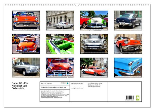 Produktbild: Super 88 - Ein Klassiker von Oldsmobile (Wandkalender 2026 DIN A2 quer), CALVENDO Monatskalender
