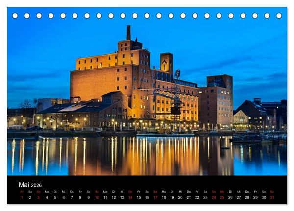 Produktbild: Duisburgs N&auml;chte (Tischkalender 2026 DIN A5 quer), CALVENDO Monatskalender