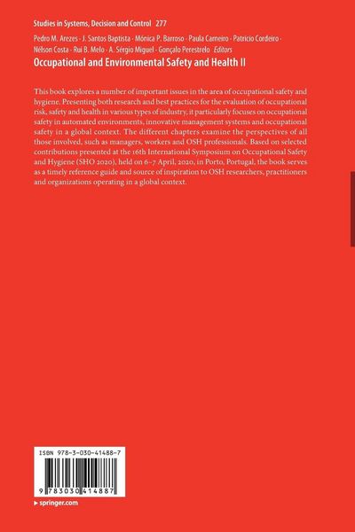 Produktbild: Occupational and Environmental Safety and Health II