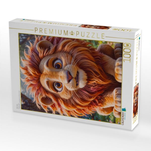 Produktbild: CALVENDO Puzzle Der L&ouml;we | 1000 Teile Lege-Gr&ouml;&szlig;e 64x48cm Foto-Puzzle f&uuml;r gl&uuml;ckliche Stunden