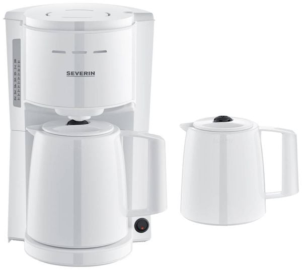 Severin KA 9309 Kaffeemaschine Weiß Isolierkanne