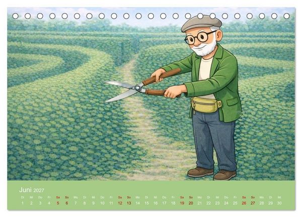Produktbild: Opa Edition - Pragmatisch ans Werk (Tischkalender 2027 DIN A5 quer), CALVENDO Monatskalender