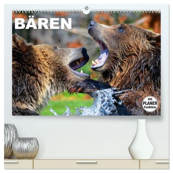 Bären (hochwertiger Premium Wandkalender 2026 DIN A2 quer), Kunstdruck in Hochglanz