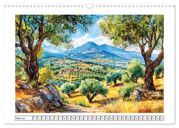 Produktbild: Griechenland. Zwischen Inseln, Antike und Mittelmeer (Wandkalender 2027 DIN A3 quer), CALVENDO Monatskalender
