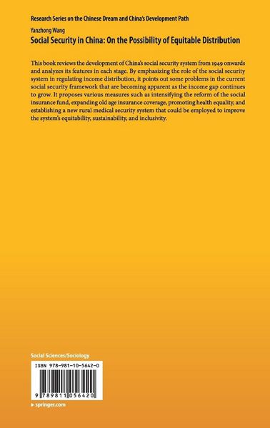 Produktbild: Social Security in China: On the Possibility of Equitable Distribution in the Middle Kingdom
