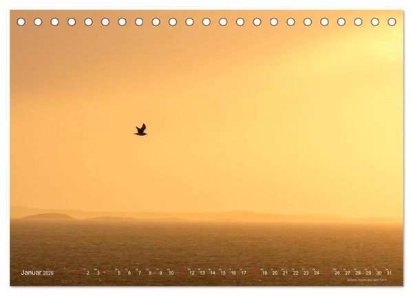 Produktbild: Hurtigruten im Winter - Hunting the light (Tischkalender 2026 DIN A5 quer), CALVENDO Monatskalender