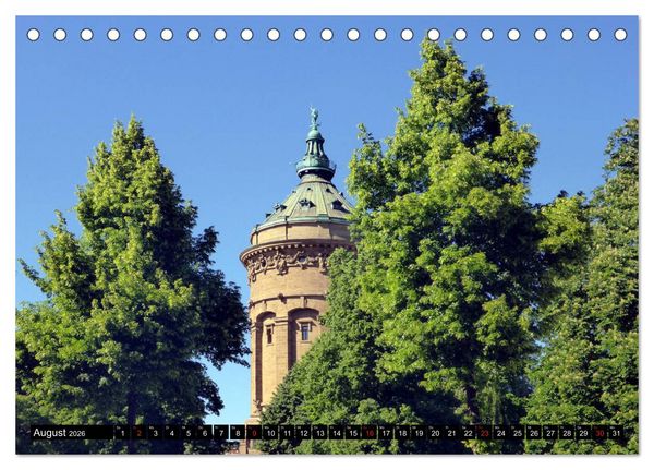 Produktbild: Gr&uuml;nes Mannheim (Tischkalender 2026 DIN A5 quer), CALVENDO Monatskalender