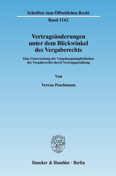Produktbild: Vertrags&auml;nderungen unter dem Blickwinkel des Vergaberechts.