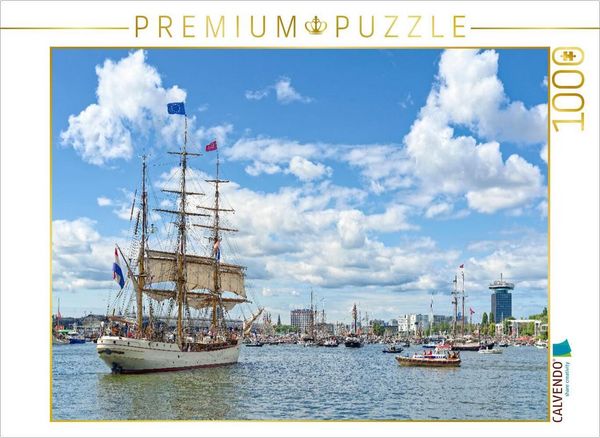 Produktbild: CALVENDO Puzzle Das Segelschiff "Europa" sticht in See | 1000 Teile Lege-Gr&ouml;&szlig;e 64x48cm Foto-Puzzle f&uuml;r gl&uuml;ckliche Stunden