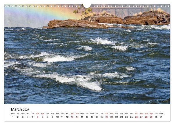 Produktbild: World natural heritage Victoria Falls - The smoke that thunders (Wall Calendar 2027 DIN A3 landscape), CALVENDO 12 Month Wall Calendar