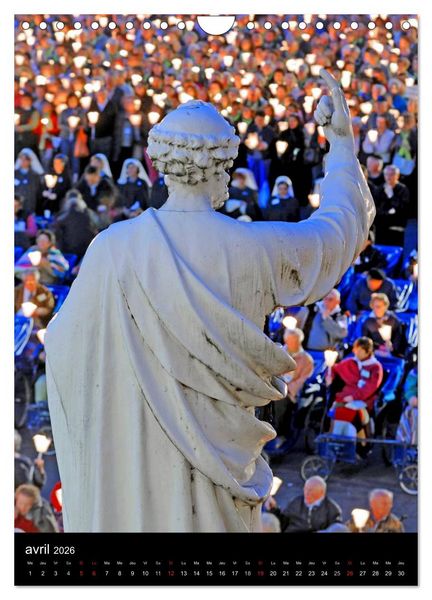 Produktbild: Lourdes en lumi&egrave;re (Calendrier mural 2026 DIN A4 horizontal), CALVENDO calendrier mensuel