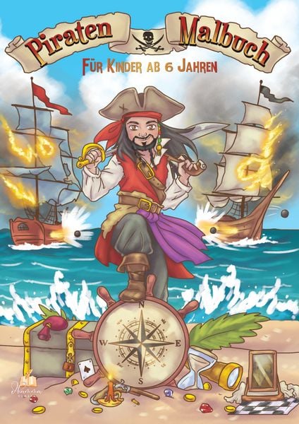 Produktbild: Piraten Malbuch f&uuml;r Kinder ab 6 Jahren
