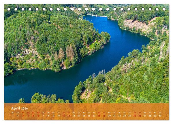 Produktbild: Talsperren der Wupper und ihrer Nebenfl&uuml;sse aus der Vogelperspektive (Tischkalender 2026 DIN A5 quer), CALVENDO Monatskalender