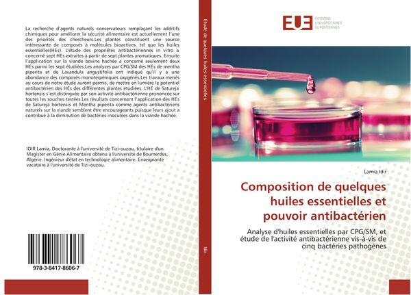 Produktbild: Composition de quelques huiles essentielles et pouvoir antibact&eacute;rien