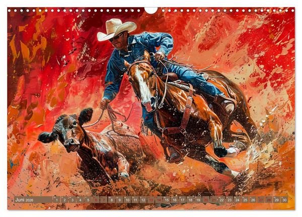 Produktbild: Pferde, Staub und Freiheit (Wandkalender 2026 DIN A3 quer), CALVENDO Monatskalender