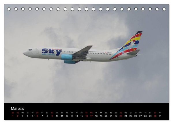 Produktbild: Deutsche Airlines (Tischkalender 2027 DIN A5 quer), CALVENDO Monatskalender