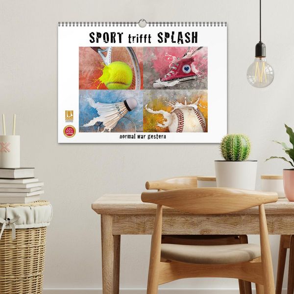 Produktbild: SPORT trifft SPLASH - normal war gestern (Wandkalender 2026 DIN A3 quer), CALVENDO Monatskalender