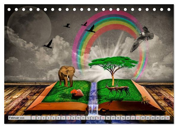 Produktbild: Surrealer Traum (Tischkalender 2026 DIN A5 quer), CALVENDO Monatskalender