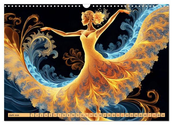 Produktbild: Wundervolle Tanzschwingungen (Wandkalender 2026 DIN A3 quer), CALVENDO Monatskalender