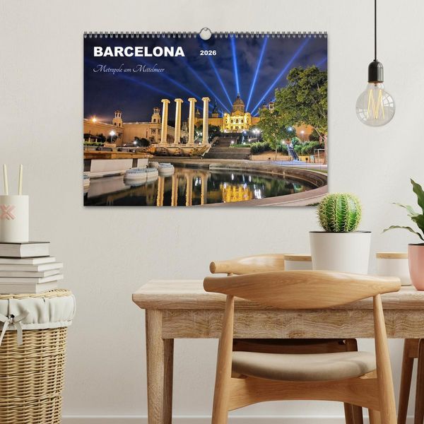Produktbild: BARCELONA - Metropole am Mittelmeer (Wandkalender 2026 DIN A3 quer), CALVENDO Monatskalender