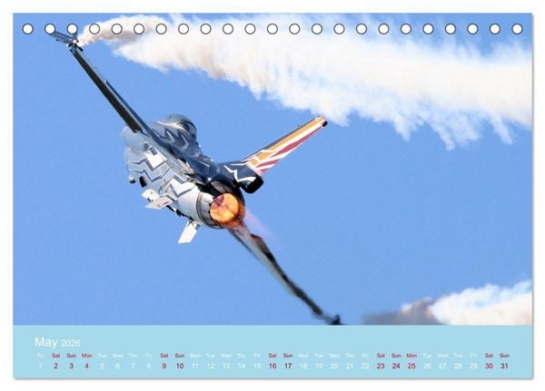 Produktbild: Stunning Aircraft (Desk Calendar 2026 DIN A5 landscape), CALVENDO 12 Month DeskCalendar