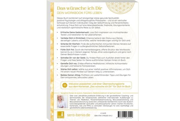 Produktbild: Das w&uuml;nsche ich Dir | Workbook zur Pers&ouml;nlichkeitsentwicklung & Selbstfindung | Lebensweisheiten, Selbstreflexionen, Positive Affirmationen, Meditationen und &Uuml;bungen | 62 Lebensthemen