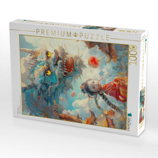 Produktbild: CALVENDO Puzzle Mein Drache | 1000 Teile Lege-Gr&ouml;&szlig;e 64x48cm Foto-Puzzle f&uuml;r gl&uuml;ckliche Stunden