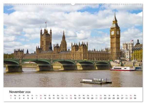 Produktbild: LONDON Willkommen in der Weltstadt (Wandkalender 2026 DIN A2 quer), CALVENDO Monatskalender