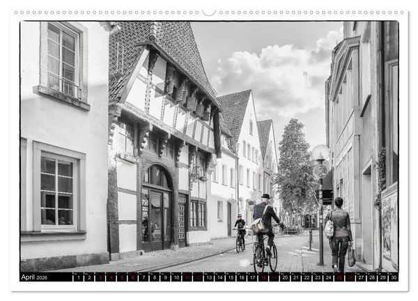 Produktbild: Osnabr&uuml;ck f&auml;hrt Fahrrad (Wandkalender 2026 DIN A2 quer), CALVENDO Monatskalender