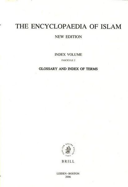 Produktbild: Encyclopaedia of Islam, Glossary and Index of Terms