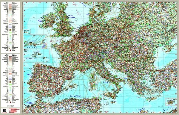 Produktbild: MARCO POLO Reisekarte Europa 1:4 Mio.