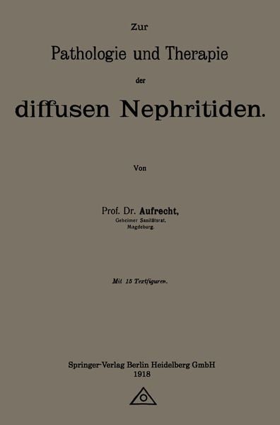 Produktbild: Zur Pathologie und Therapie der diffusen Nephritiden