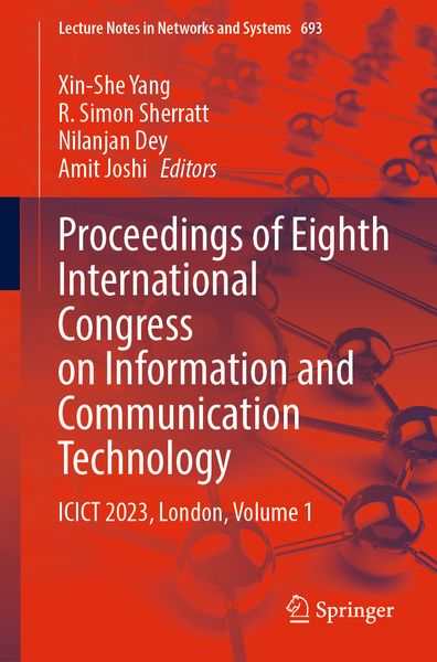 Produktbild: Proceedings of Eighth International Congress on Information and Communication Technology