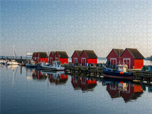 Produktbild: CALVENDO Puzzle Fischerh&uuml;tten | 1000 Teile Lege-Gr&ouml;&szlig;e 64x48cm Foto-Puzzle f&uuml;r gl&uuml;ckliche Stunden