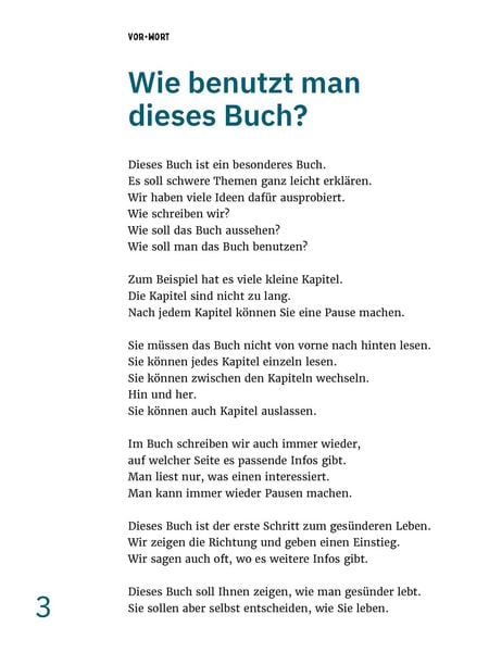 Produktbild: Gesund leben in einfacher Sprache