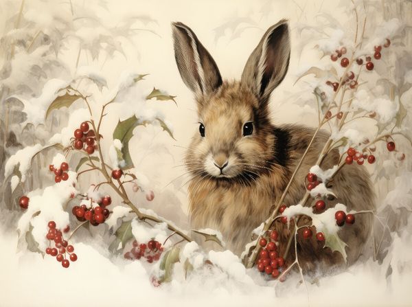 Produktbild: CALVENDO Puzzle Hase im Schnee | 2000 Teile Lege-Gr&ouml;&szlig;e 90x67cm Foto-Puzzle f&uuml;r gl&uuml;ckliche Stunden