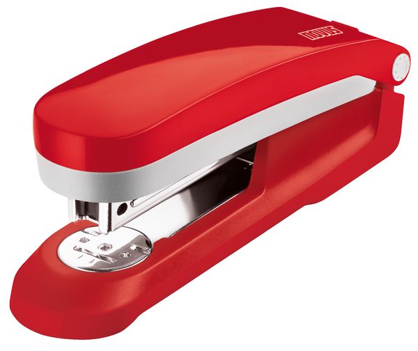 Produktbild: Heftger&auml;t E 25, bis 25 Blatt rot/grau, Oberlademechanik