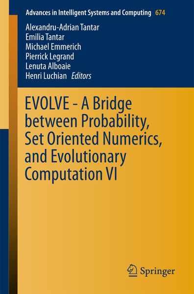Produktbild: EVOLVE - A Bridge between Probability, Set Oriented Numerics, and Evolutionary Computation VI