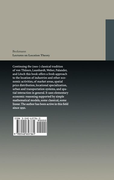 Produktbild: Lectures on Location Theory