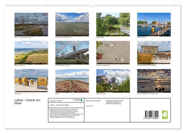 Produktbild: Laboe - Urlaub am Meer (hochwertiger Premium Wandkalender 2026 DIN A2 quer), Kunstdruck in Hochglanz