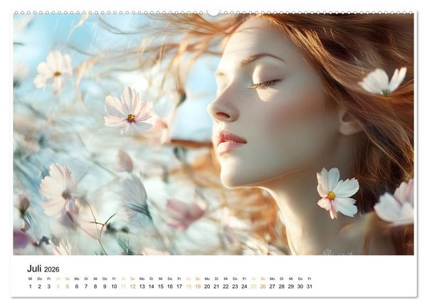 Produktbild: Magische Frauen Portraits (hochwertiger Premium Wandkalender 2026 DIN A2 quer), Kunstdruck in Hochglanz