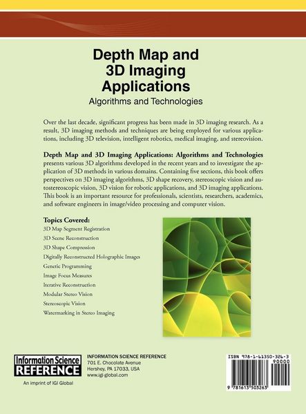 Produktbild: Depth Map and 3D Imaging Applications