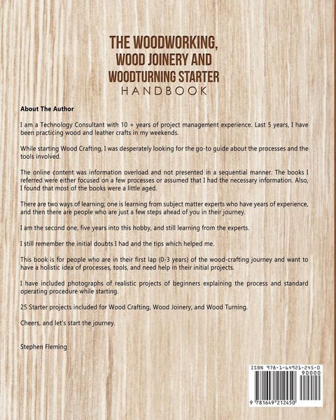 Produktbild: The Woodworking, Wood Joinery and Woodturning Starter Handbook