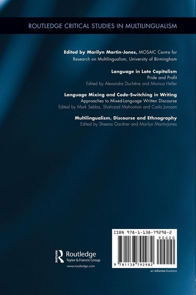 Produktbild: Multilingualism, Discourse, and Ethnography