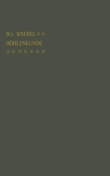 Produktbild: H&ouml;hlenkunde mit Ber&uuml;cksichtigung der Karstph&auml;nomene