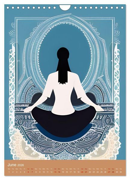 Produktbild: Meditation Unites (Wall Calendar 2026 DIN A4 portrait), CALVENDO 12 Month Wall Calendar