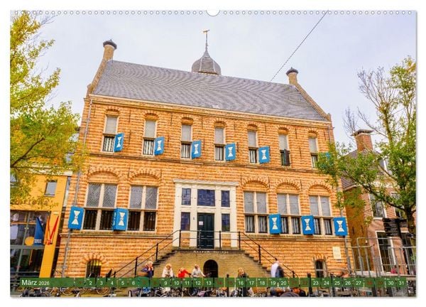 Produktbild: Ein Blick auf Franeker in Friesland (Wandkalender 2026 DIN A2 quer), CALVENDO Monatskalender