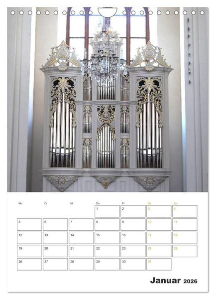 Produktbild: Orgeln zum Verlieben! (Wandkalender 2026 DIN A4 hoch), CALVENDO Monatskalender