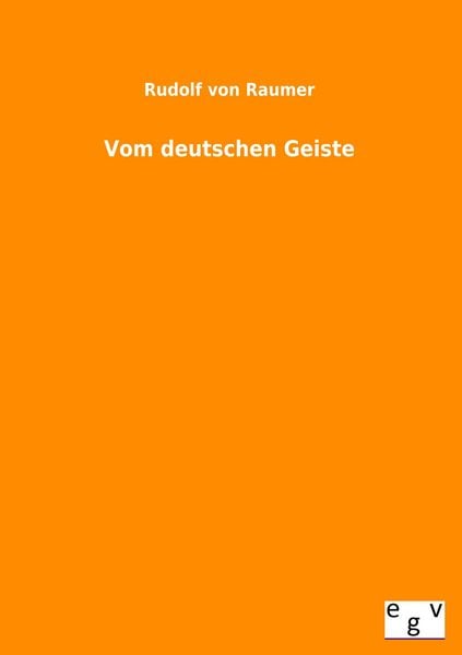 Produktbild: Vom deutschen Geiste