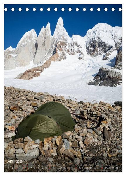 Produktbild: Magische Berge Patagoniens: Cerro Torre (Tischkalender 2026 DIN A5 hoch), CALVENDO Monatskalender